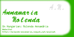 annamaria molenda business card